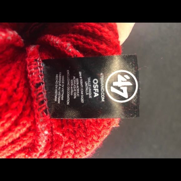 Ohio State Buckeyes Winter Knit Hat w/ Cuff NWT OSU Pom NEW FortySeven Brand '47 - Picture 11 of 14